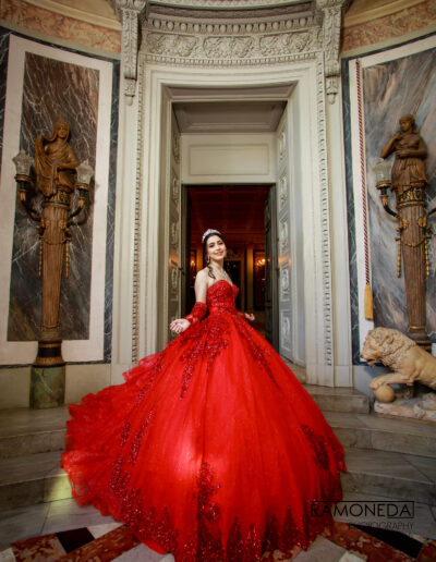 Vizcaya Museum and Garden Ramoneda Photography quince dress
