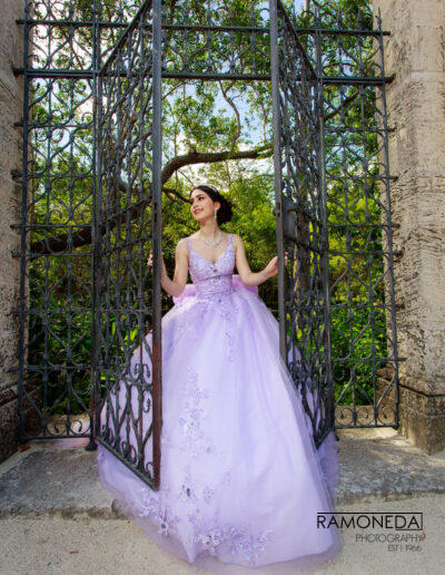 Vizcaya Museum and Garden Ramoneda Photography quince dress