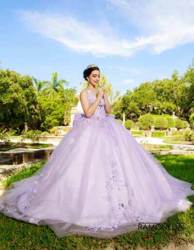 Vizcaya Museum and Garden Ramoneda Photography quince dress