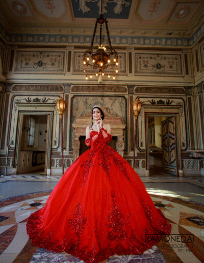 Vizcaya Museum and Garden Ramoneda Photography quince dress