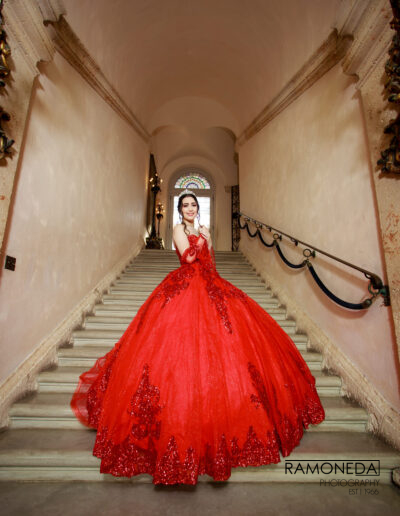 Vizcaya Museum and Garden Ramoneda Photography quince dress