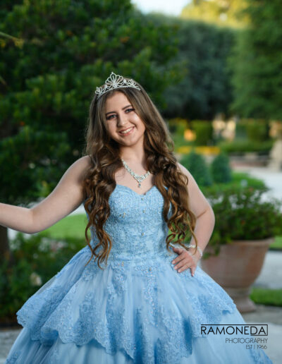 Vizcaya Museum and Garden Ramoneda Photography quince dress