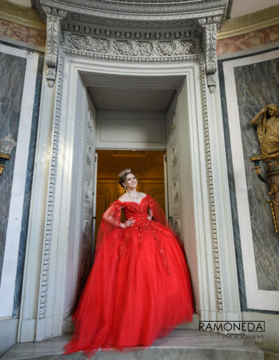 Vizcaya Museum and Garden Ramoneda Photography quince dress