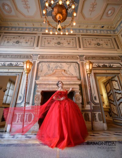 Vizcaya Museum and Garden Ramoneda Photography quince dress