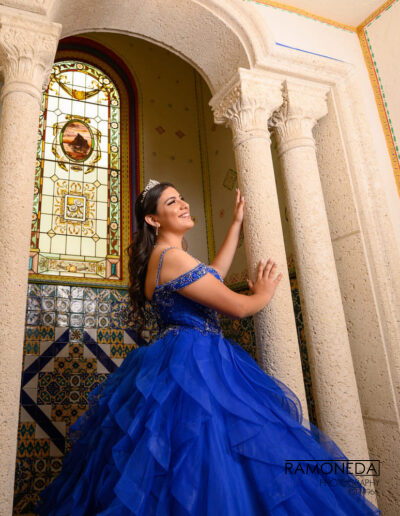 Versace Mansion Ramoneda photography quinceañera dress miami
