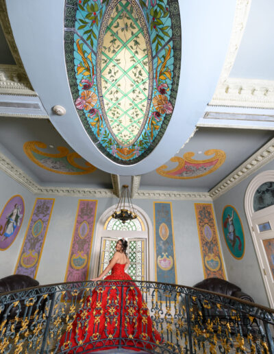 Versace Mansion Ramoneda photography quinceañera dress miami