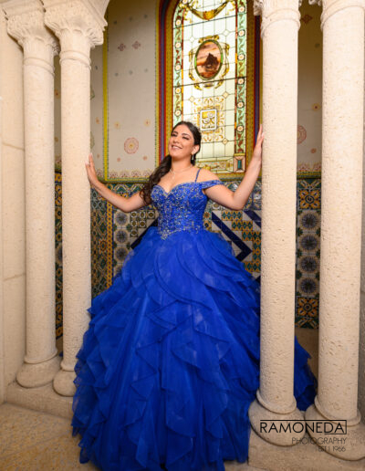Versace Mansion Ramoneda photography quinceañera dress miami